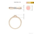 thumbnail image 4 of ANGARA Natural 0.16 Ct. Diamond Solitaire Promise Ring in 14K Rose Gold for Women (Ring Size: 6.5), 4 of 9