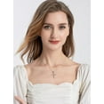 thumbnail image 3 of 925 Sterling Silver Cross Necklace for Women Big Faith Infinity Pendant Necklace Silver Chain, 3 of 4