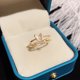 thumbnail image 4 of Anillo de Mariposa de Diamante de Doble Capa para Mujer NQ Ajustable, 4 of 4
