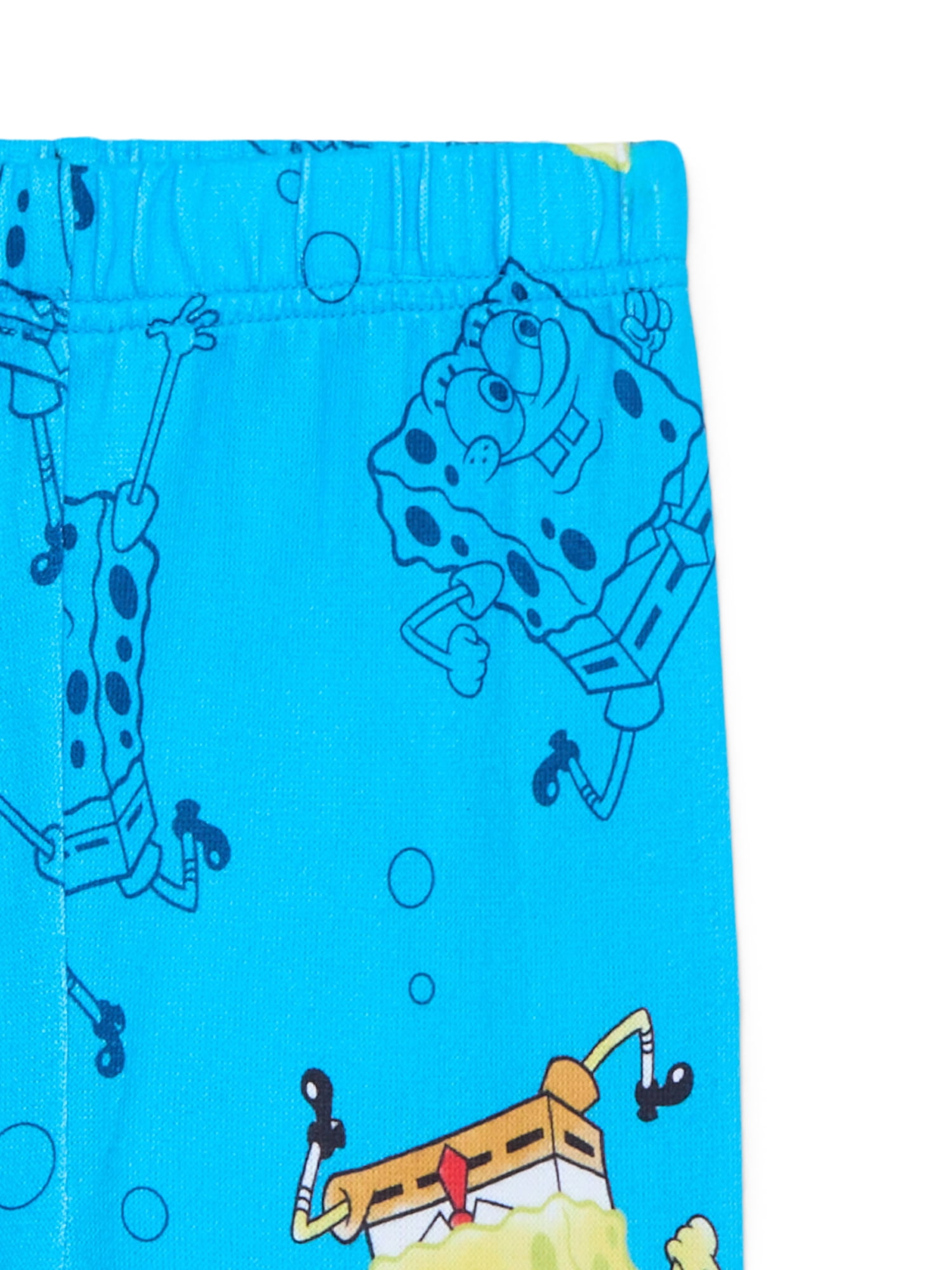 SpongeBob SquarePants Boys Long Sleeve Top and Pants Pajama Set, 2-Piece, Sizes 4-10