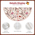 thumbnail image 3 of Rateoe Dachshund And Eiffel Tower Pattern Christmas Tree Skirt with Ties , Christmas Tree Decorations, Farmhouse Christmas Decor Xmas Holiday Decorations-30", 3 of 6