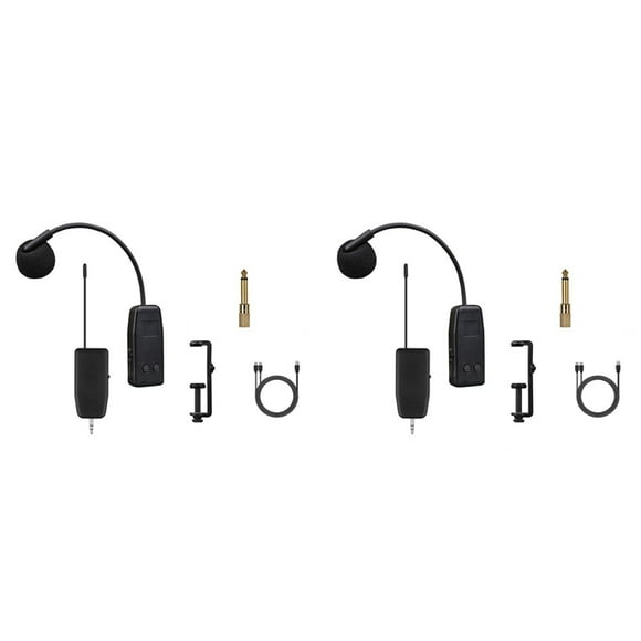 2X Violin Wireless Microphone Musical Instrument Microphone Stage Performance Audio Receiver and Transmitter Long Clip