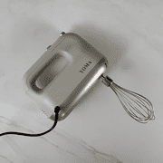 YOMA Electric Egg Beater with Turbo Boost,150W Heavy-Duty Hand Mixer - 5-Speed,Ultra-Quiet 78dB Operation, 3-Min Safety Timer & Quick Eject (Includes 2 Whisks)-EB1