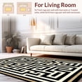 thumbnail image 2 of ODIKA 6' x 9' Machine Washable Non-Slip Area Rug, Geometric Maze High Traffic Rug, Beige, 247208, 2 of 7
