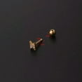 thumbnail image 7 of GKNET Crystal Tragus Helix Cartilage Bar Screw Earring Flat Back Ear Studs Piercing ➳-silver-9, 7 of 7