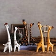 thumbnail image 2 of Giraffe Statue Wooden Giraffe Statue Desktop Decor Giraffe Decor B, 2 of 5