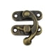 thumbnail image 2 of Kenally Candado antiguo Cerradura de gancho de hierro Cerradura de seguridad Oculto Capturas Decoración Joyero Muebles Accesorios de hardware Herramientas y ferretería Gancho derecho de bronce, 2 of 6