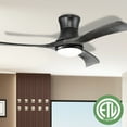 thumbnail image 2 of Costway 52 Inches Ceiling Fan with LED Light, Remote Control,6 Wind Speeds and 8H Timer, 2 of 10