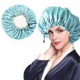thumbnail image 4 of Sleeping Head Cover Adjustable 3PCS Unisex Shower Cap Hair Loss Hat Sleep Hat, 4 of 10