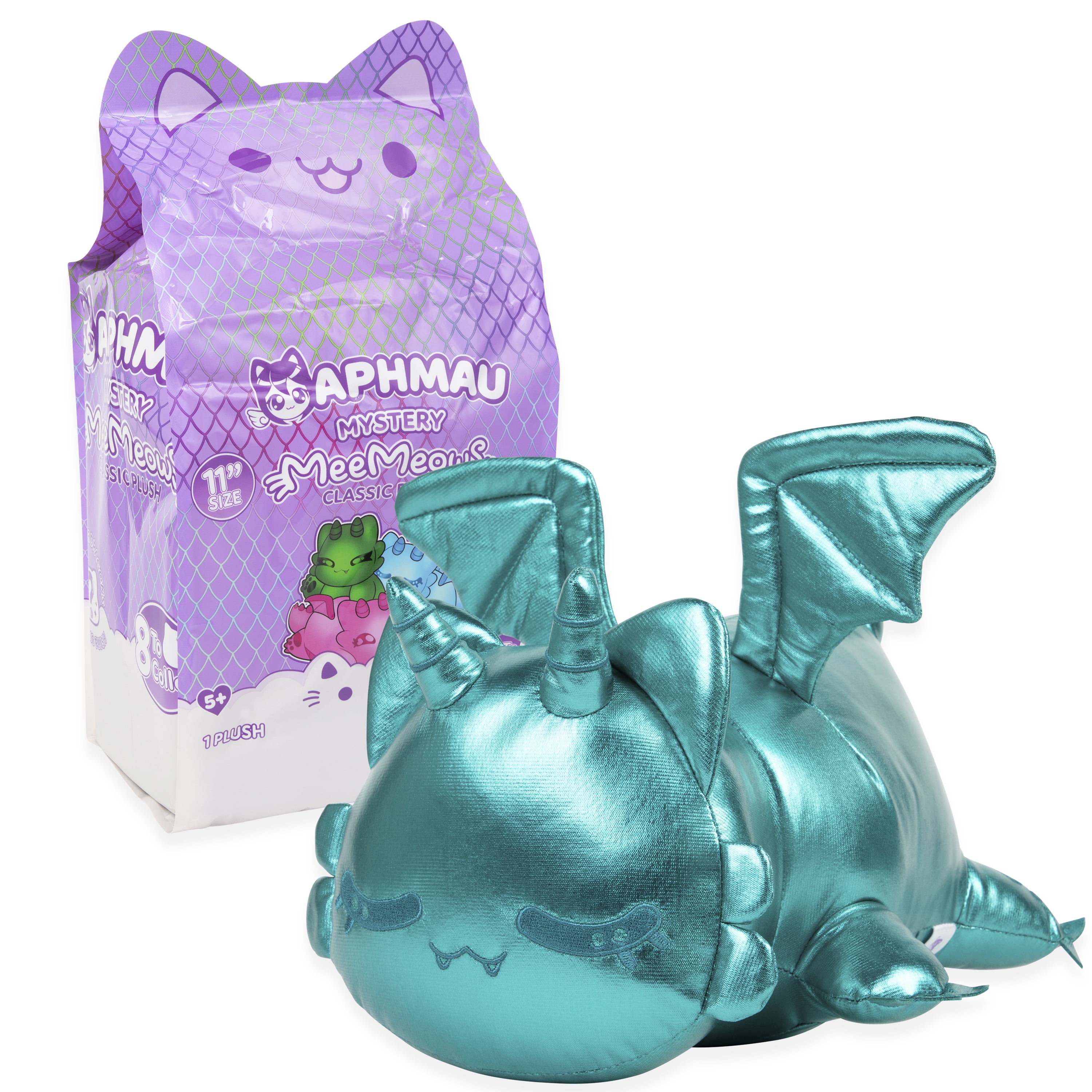 Aphmau MeeMeows 11” Classic Mystery Plush Toy, Dragon, YouTube Gaming Channel, Plush Mystery Box, Blind Box, 1 of 8 Possible Dragon MeeMeows, Official Merch