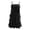 Black, variant on WHLBF Women's Plus Size Solid Summer Casual Bohemian Strapless Sleeveless Dress Ruffle Layered Elegant Beach Skirt Women Pink 6(M)