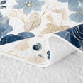 thumbnail image 5 of Manfei Cottagecore Blossom Quilt Full 3-Piece,Botanical Flowers Leaves Full Bedspread Sets,1 Coverlet and 2 Pillowcases, 5 of 7