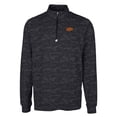 thumbnail image 2 of Men's Cutter & Buck Black Oklahoma State Cowboys Big & Tall Traverse Camo Print Stretch Quarter-Zip Pullover Top, 2 of 3