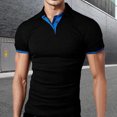 thumbnail image 2 of Ketyyh-chn99 Polo Shirts for Men Fashion 2024 Zipper Button Long Sleeves Loose Shirt Black,3XL, 2 of 5