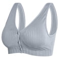 thumbnail image 2 of YHAJDS Women Large Size Bras,Maternity Nursing Bras For Women Wireless Bras Front Closure Tank Top Gathering Supportive Adjustable Large Size Bras For Pregnancy Breastfeeding, 2 of 5