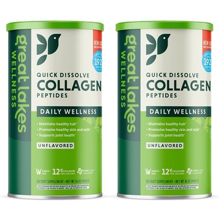Great Lakes Gelatin  Collagen Hydrolysate  Kosher  16 oz. 2 Pack
