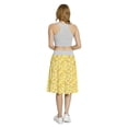 thumbnail image 5 of Women's Yellow and Brown Citrus Fruit Lemon A-line Printed Skirt Casual Wear, XL, Yellow Pale Brown Khaki, by Ambesonne, 5 of 6