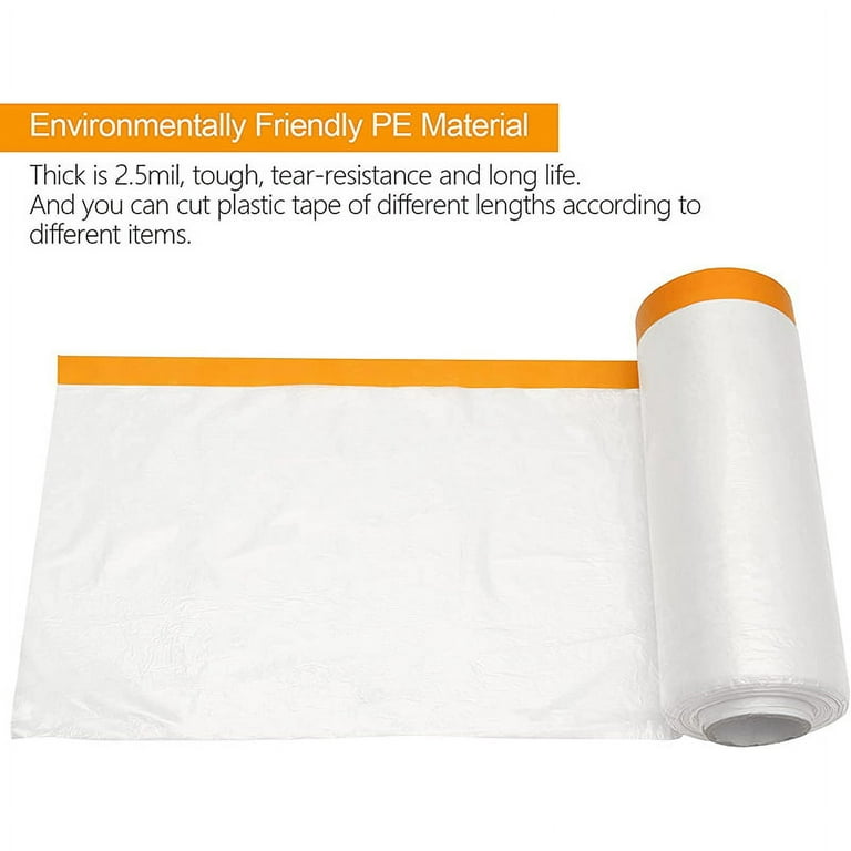 Farm Plastic Supply - Clear Plastic Sheeting - 3 mil - (3' x 100') - Thick Plastic  Sheeting, Heavy Duty Polyethylene Drop Cloth Vapor Barrier Covering, Drop  Plastic for Painting or Home Improvement 