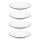 thumbnail image 2 of Juego de 4 platos esmaltados irrompibles para servir la cena, ensalada o pasta., 2 of 8