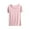 Pink, variant on yillto Women's Summer Shirts Short Sleeve Crew Neck Comfy Pajamas Tops Loose Soft Basic Tshirts