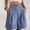 Light Blue, variant on Summer Shorts for Women Casual Elastic High Waisted Comfy Lightweight Beach Shorts for Travel & Vacation
