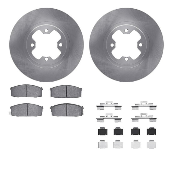 Dynamic Friction Company Front Brake Rotors with 5000 Advanced Brake Pads includes Hardware 6512-67138
