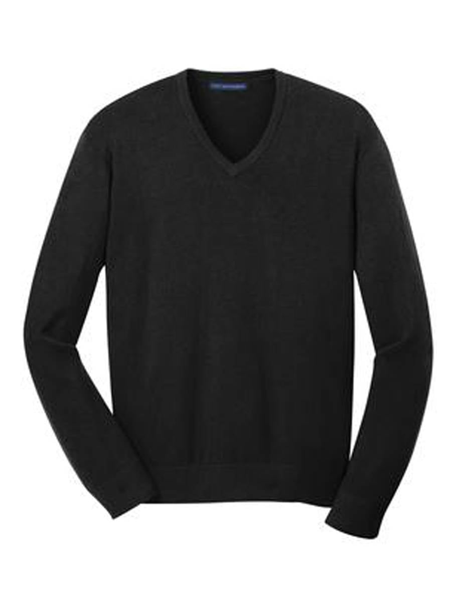 Port Authority V-Neck Sweater - Black - Medium