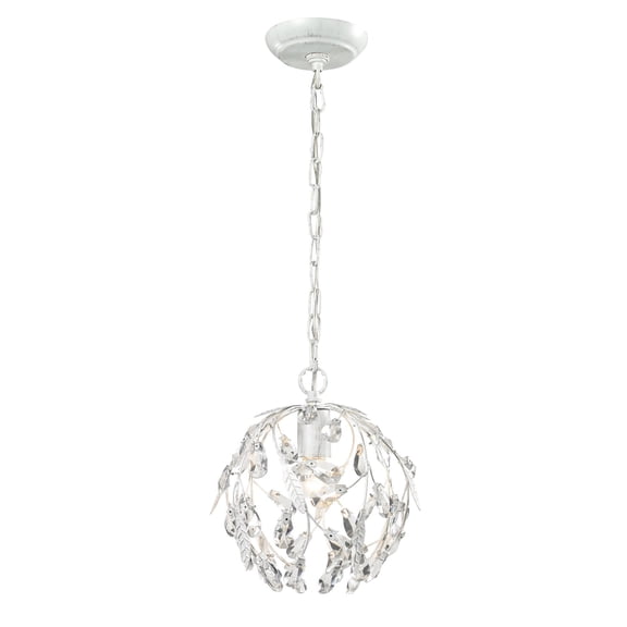 Elk Home 10-Inch Wide Circeo Mini Pendant, Traditional, Antique White