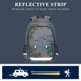 thumbnail image 5 of FORMRS Unisex School Backpack 17" Student Travel Bag with Laptop Compartment, Floral Seaside, 5 of 7