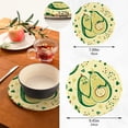 thumbnail image 3 of SKYSONIC Avocados Family Summer Pot Holders Trivets, 2 Pcs Heat Resistant Trivets,Cute Fruits Cotton Thread Weave Mats for Hot Pads Pans Pot Bowl Teapot for Kitchen Decor, 3 of 7