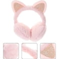 thumbnail image 5 of Orejeras peludas de invierno, lindas orejeras de piel sintética de zorro de peluche, suaves y cálidas, con acolchado de vellón para niñas y niños., 5 of 5