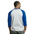 thumbnail image 4 of Unisex 3/4 Sleeve Casual Raglan Jersey Crew Neck Baseball Tee Shirts, 4 of 4