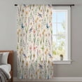 thumbnail image 4 of Spring Floral Sheer Curtains 108 Inches Extra Long, Elegant Pastoral Flowers Dragonfly Rustic Light Filering Curtains, Privacy Drapes Simi Floor to Veiling Curtain for Living Room Window Treatment, 4 of 9