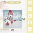 thumbnail image 2 of SKYSONIC 3D Cartoon Happy Snowman Baby Muslin Washcloths Face Towel, 3 PCS Christmas Winter Burp Cloths Cotton Wipes Infant Wash Cloth for Newborn Boys Girls 12"x12", 2 of 7