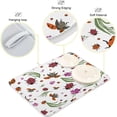 thumbnail image 4 of SKYSONIC Dish Drying Mat for Kitchen Counter Ladybugs and Wild Eco Friendly Drying Mat - Easy to Clean Heat Resistant Dish Mat - 16x18, 4 of 6