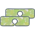 thumbnail image 3 of 3 Pcs SKYSONIC Faucet Absorbent Mat Spring Green Leaf Washable Counter Drying Pads Behind Faucet for Kitchen Bathroom, 3 of 7