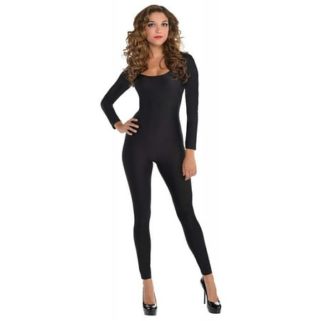 Patent Catsuit - Catsuit Adult Costume Starter Black - Medium/Large