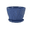 Dark Blue, variant on Clearance! Flower Pots Indoor Thicken Planter with Hole and Tray for All House Plants Reliable Plastic Ripple Pattern Flowerpot for Home Garden Houseware,Mint Green Diameter 7.5"