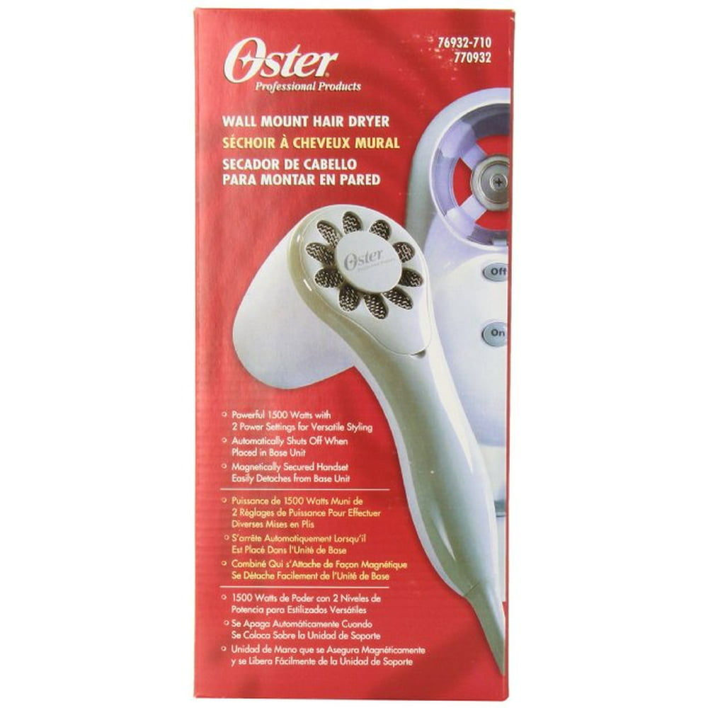 Oster Professional 76932710 Wall Mount Hair Dryer