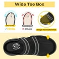 thumbnail image 3 of FitVille Men's Wide Toe Box Diabetic Slipper with Arch Support Comfortable Slipper for Men, 3 of 6