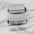 thumbnail image 2 of FLEOR Humbucker Pickup Ceramic Guitar Neck + Bridge Pickup Set Chrome Fit LP Style Electric Guitar, 2 of 4
