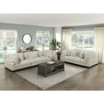 thumbnail image 6 of Lexicon Traverse Upholstered Corduroy Fabric Loveseat in Beige, 6 of 6