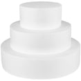 thumbnail image 1 of Molde de práctica para decoración de tartas con fondant, 3 mini tartas redondas para escaparate de bodas, 1 of 7