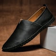 thumbnail image 4 of Fathers Day Gifts Tawop Mens Dress Shoes Faux Leather Casual Comfy Business Lace Up Pointy Toe Ankle Boots Brown Size:11, 4 of 8