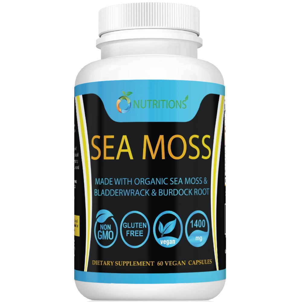 Organic Sea Moss Made with Certified Organic Seamoss, Bladderwrack and ...