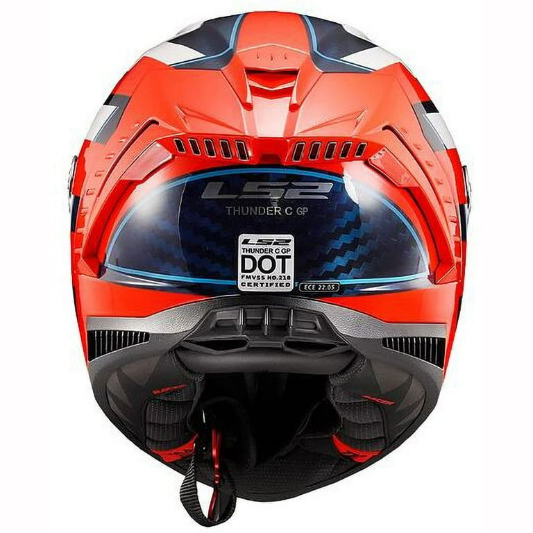 LS2 Thunder C Alliance Red White Blue Helmet size X-Large