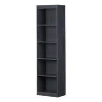 South Shore Axess, Contemporary Bookcase, Narrow Blue