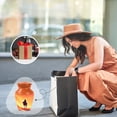 thumbnail image 5 of JAGASY Cowboy Small Urn for Father - Orange Mini Urns for Human Ashes Keepsake - Horse Mountain & Rain Decorative Urns for Ashes for Women - Miniature Cremation Urn for Mom & Dad - (3 Inch), 5 of 7