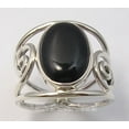 thumbnail image 3 of 925 Sterling Silver Cabochon Black Onyx Gemstone Fashionable Men's Ring Size 5, 3 of 3