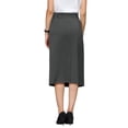 thumbnail image 3 of INSPIRE CHIC Stylish Women's Pencil Skirt with High Waist and Split Back for Work and Casual Wear XL Grey, 3 of 5